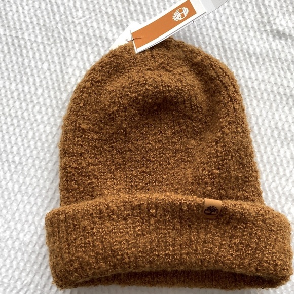 NWT Timberland Cozy Golden Brown Knit Beanie - Picture 1 of 5